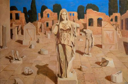 Анастасия Мотина (Картина, живопись - 
                  120 x 80 см) Закат