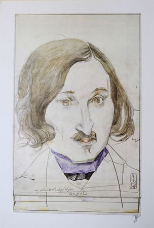 Хорст Янcсен (Графика печатная - 
                  24 x 38 см) Гоголь