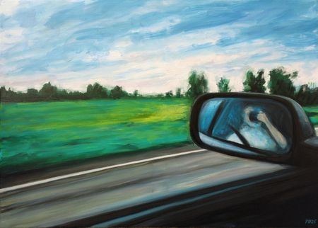Денис Русаков (Картина, живопись - 
                  70 x 50 см) Объекты в зеркале