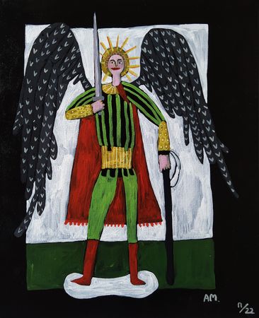 Катя Попченко (Картина, живопись - 
                  33 x 40 см) Michael