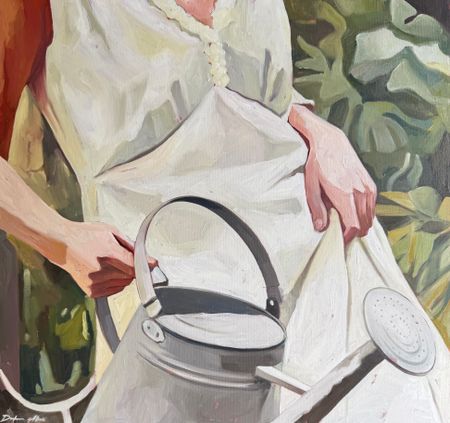 Алиса Дьякова (Картина, живопись - 
                  60 x 57 см) Забота о душе