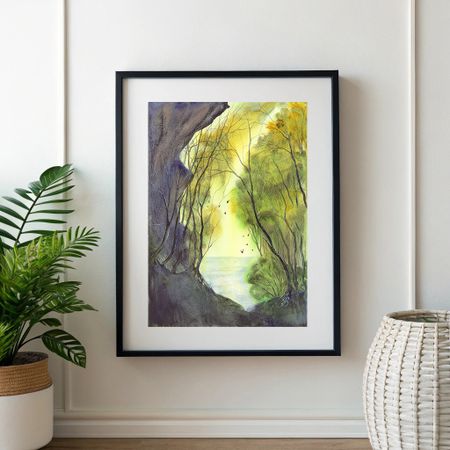 Алла Валежина (Авторская графика - 
                  30 x 42 см) Тропинка к морю