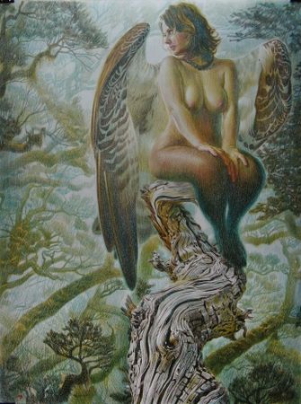 Алан Хатагты (Авторская графика - 
                  113 x 150 см) Алконост