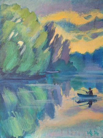 Юлия Клюева (Картина, живопись - 
                  30 x 40 см) Рассвет