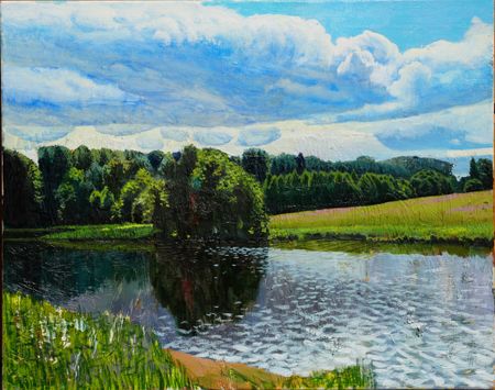 Николай Пак (Картина, живопись - 
                  50 x 40 см) Август