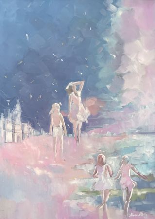 Мария Аллен (Картина, живопись - 
                  50 x 70 см) Ветреные