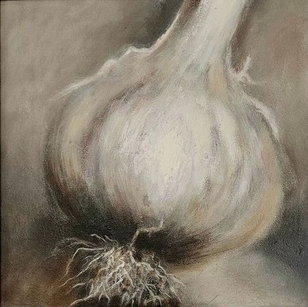 Людмила Пономарева (Картина, живопись - 
                  30 x 30 см) Чеснок