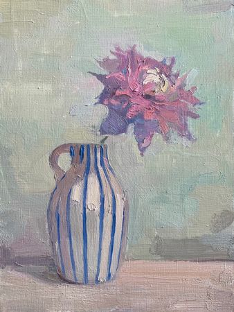 Мария Волкова (Картина, живопись - 
                  30 x 40 см) Клемитис