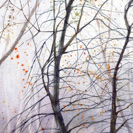 Алла Валежина (Авторская графика - 
                  30 x 42 см) Осенняя сюита