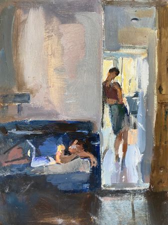 Алина Буглеева (Авторская графика - 
                  10 x 15 см) Remote work
