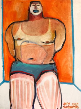 Лера Олейникова (Картина, живопись - 
                  60 x 80 см) Атлет 2