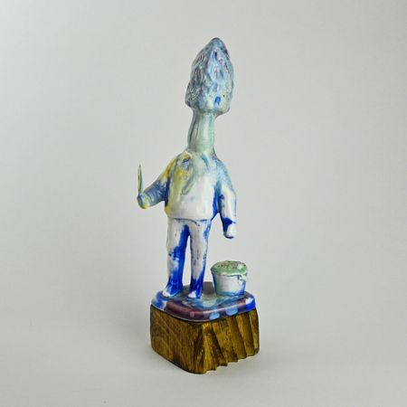 Катерина Алимова (Скульптура - 
                  9.5 x 29 см) Грибничок (опята нашел!)