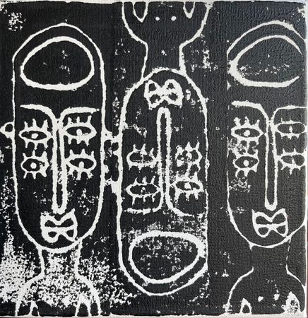 Антон Logos (Картина, живопись - 
                  20 x 20 см) Лица