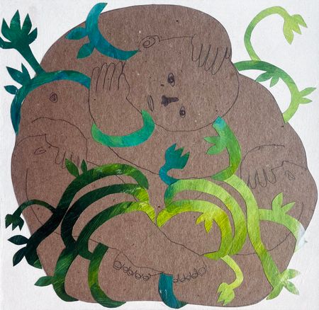 Максим Винокуров (Авторская графика - 
                  20 x 20 см) Кругом голова