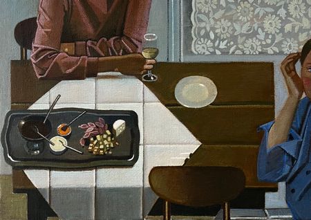 Иван Афонский (Картина, живопись - 
                  36 x 26 см) Вечер