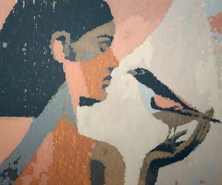 Максим Лезарев (Картина, живопись - 
                  120 x 100 см) Raven's Secret