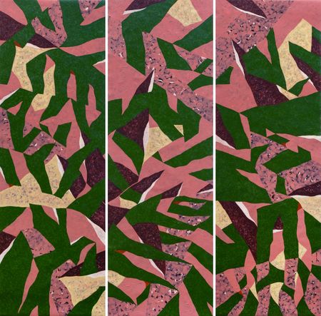 Диалет Шагой (Картина, живопись - 
                  150 x 150 см) Без названия (триптих)