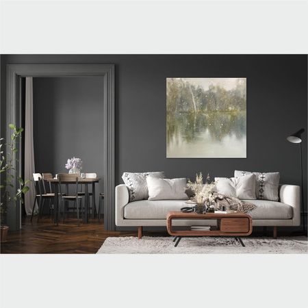 Анастасия Попова (Картина, живопись - 
                  120 x 120 см) Первый снег