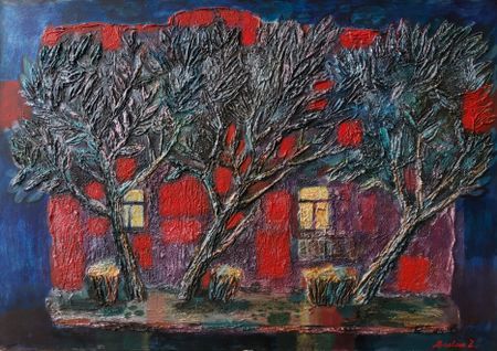 Зарина Абисалова (Картина, живопись - 
                  100 x 70 см) Вечер