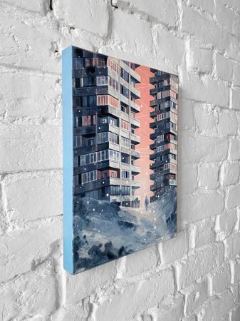 Ольга Батыршина (Картина, живопись - 
                  30 x 40 см) Панельки
