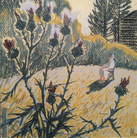 Екатерина Маланьина (Авторская графика - 
                  21 x 21 см) Дюймовочка