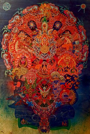 Павел Ольхович (Картина, живопись - 
                  100 x 150 см) Красное колесо