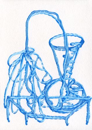 Дмитрий Кавка (Авторская графика - 
                  14.8 x 21 см) Натюрморт