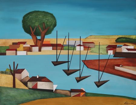 Александр Трифонов (Картина, живопись - 
                  130 x 100 см) Счастливая гавань