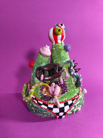 Виктория Романович (Скульптура - 
                  20 x 28 см) Уродец Пятый — Слипшийся
