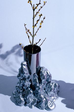 Вика Любимова (Скульптура - 
                  25 x 30 см) Vessel Chrome