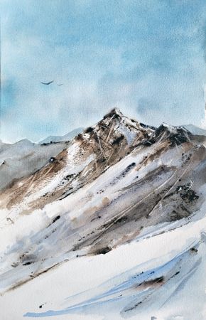 Светлана Юматова (Авторская графика - 
                  20 x 31 см) На высоте