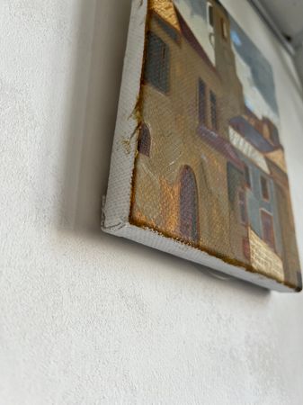 Мила Гаврилова (Картина, живопись - 
                  18 x 23.5 см) Старый город