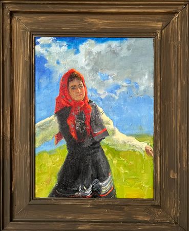 Елизавета Тарасова (Картина, живопись - 
                  30 x 40 см) Пляска