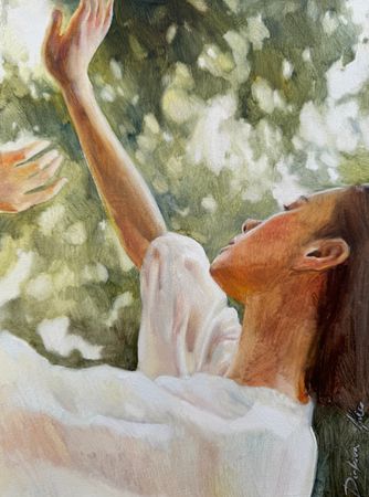 Алиса Дьякова (Авторская графика - 
                  21 x 29 см) СОЕДИНЕНИЕ