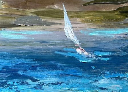 Оксана Горбунова (Картина, живопись - 
                  80 x 40 см) Регата