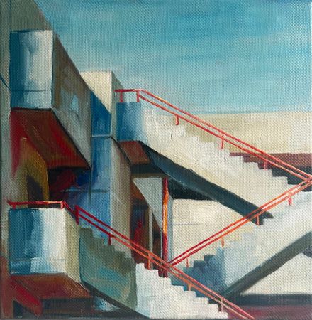 Юлия Главатских (Картина, живопись - 
                  30 x 30 см) Ясный день I