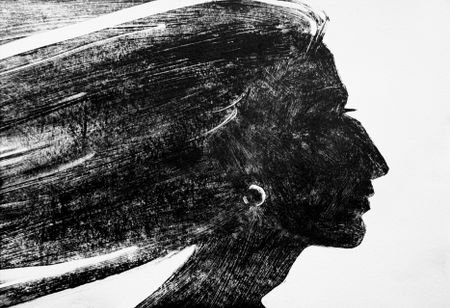 Дарья Краплак (Графика печатная - 
                  29 x 21 см) She