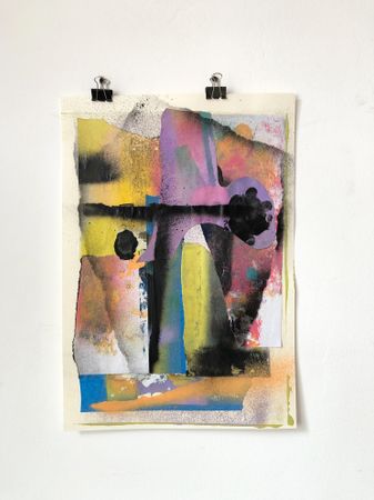 Леша Мелки (Коллаж / ассамбляж - 
                  30 x 42 см) MOROSE