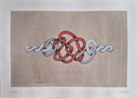 Евгений Непогодьев (Авторская графика - 
                  38 x 27 см) Узел V2