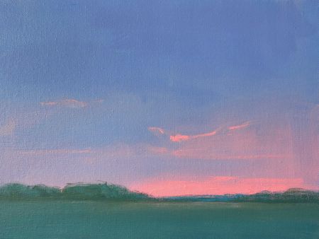 Александра Савина (Картина, живопись - 
                  40 x 30 см) Вечерело