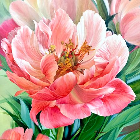 Света Батаенкова (Картина, живопись - 
                  60 x 60 см) Восхищение