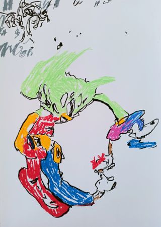 Дарья Растунина (Авторская графика - 
                  59.4 x 84.1 см) Sketch 1