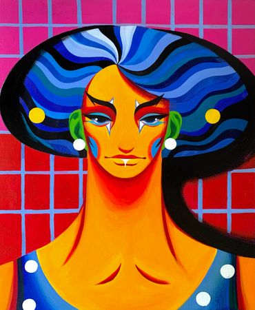 Дмитрий Филимонов (Картина, живопись - 
                  50 x 60 см) In the pool #3