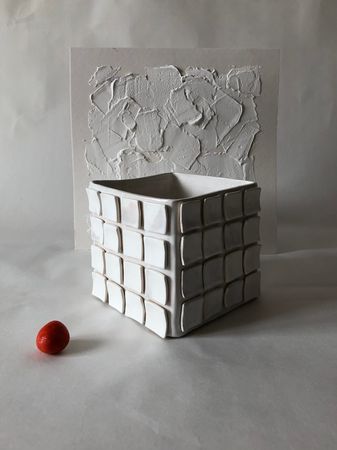 Ирина Риммер (Скульптура - 
                  16 x 16 см) Ваза "64 квадрата"