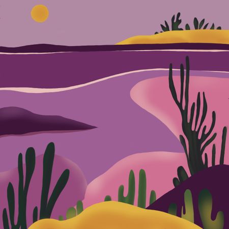 Нина Цориева (Картина, живопись - 
                  70 x 70 см) Морской пейзаж