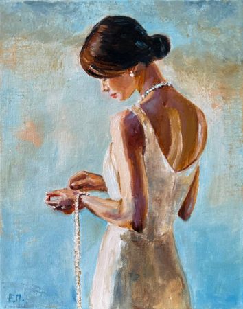 Елена Полищук (Картина, живопись - 
                  20 x 25 см) Перед тишиной