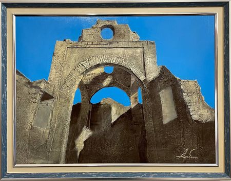 Alan Esenov (Картина, живопись - 
                  60 x 45 см) Храм в Лисри