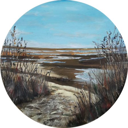 Мила Bezú (Картина, живопись - 
                  50 x 50 см) Весна на Финском заливе