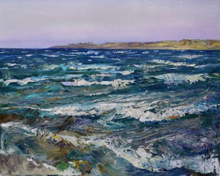 Илья Хахарев (Картина, живопись - 
                  50 x 40 см) Ветрено