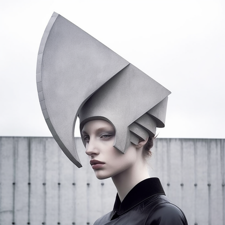 Наташа Дорогина (Фотография - 
                  100 x 100 см) Brutepunk AI#10
